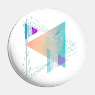 abstract triangles Pin