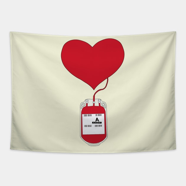 Donating blood is an act of love Tapestry by DiegoCarvalho