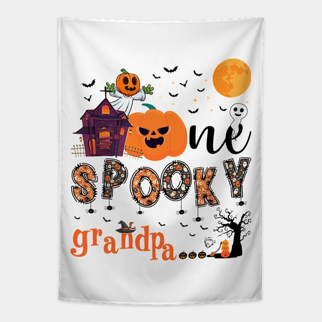 One Spooky grandpa Halloween October 31 Tapestry by ahadnur9926