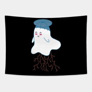 Little Ghost Grounded Tapestry