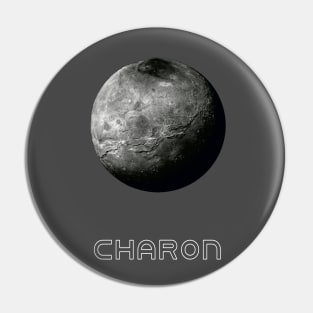 Pluto’s moon Charon (grayscale) Pin