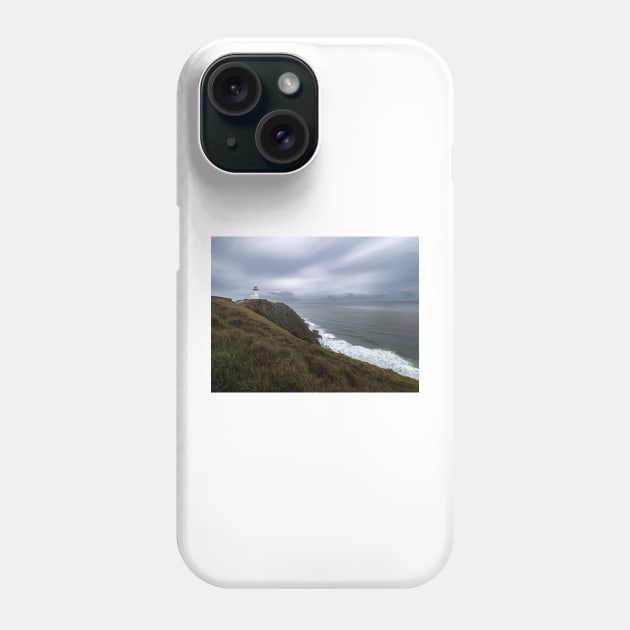 Byron Bay Lighthouse Overcast Phone Case by LukeDavidPhoto