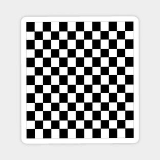 Black and White Blocks Magnet