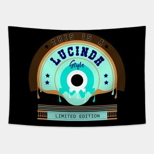 Lucinda Name Style Tapestry