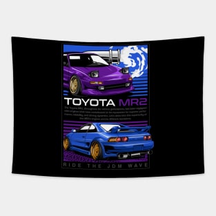 Toyota MR2 Ride The JDM Wave Tapestry