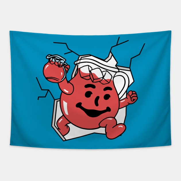 Kool Aid Man Tapestry by alexwahlberg