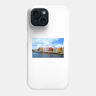 Pastel Colors of the Caribbean Coastline in Curacao Phone Case