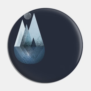 Nordic Mountain Reflection Pin