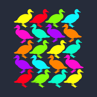 Colourful Geese walking T-Shirt