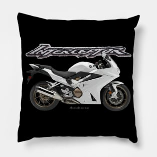 Honda Interceptor, white s Pillow