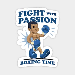 Fight with Passion Boxing Magnet