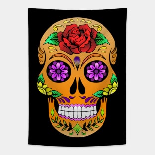 Sugar Skull - Colourful. Tapestry