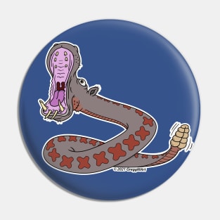 Hippo Snake Pin