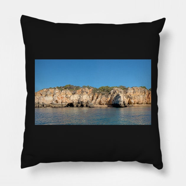 Prainha in Algarve Portugal Pillow by homydesign