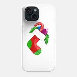 Santa Claus red sock Phone Case