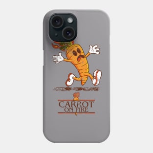 Carrot on Fire. Phone Case