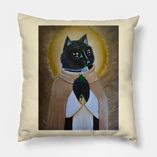 Saint Catnip Jack Cat Pillow