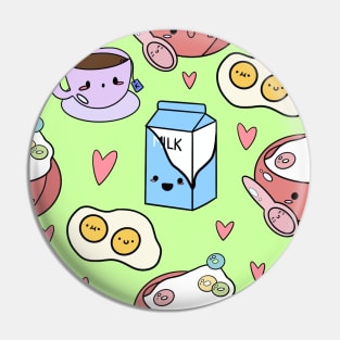 Kawaii Breakfast-mint Pin