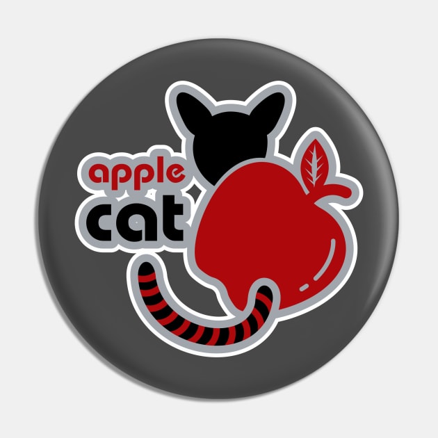 Apple Cat Pin by Design4Dreams