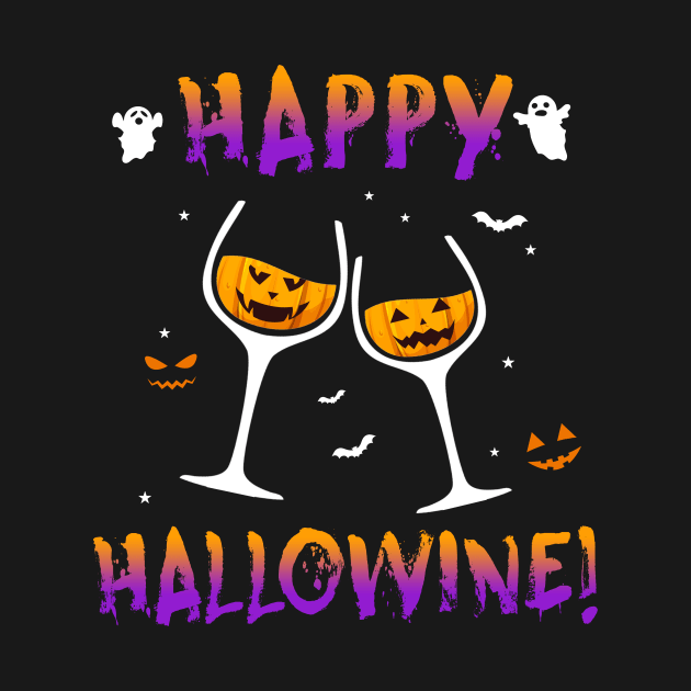 Happy Hallowine Halloween Wine Drinking by Simpsonfft