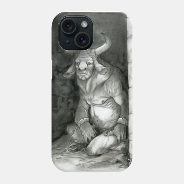 Minotaur Phone Case by charamath