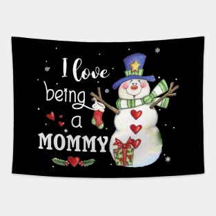 I Love Being A Mommy Christmas Tapestry