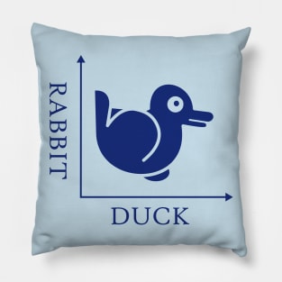 Duck Rabbit Illusion Pillow