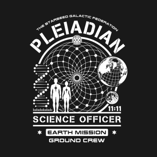 Pleiadian Science Officer Starseed Earth Mission Crew T-Shirt