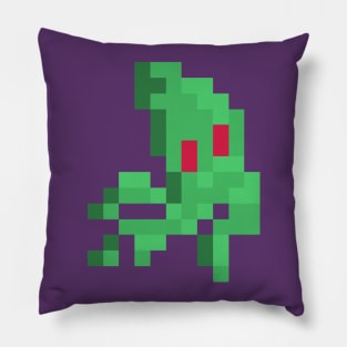 Cute kraken pixel Pillow