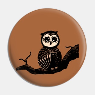 Owl on a tree Pin