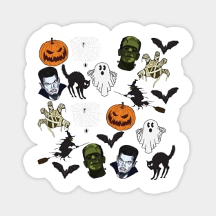 Halloween Pattern Magnet