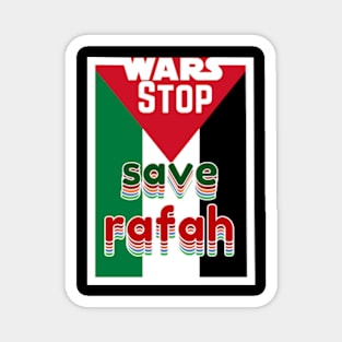 free palestine falg  save rafah Magnet