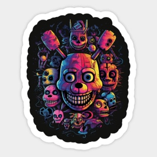 Five Night's at Freddy's 2 Toy Animatronic Stickers Sticker for Sale by  Disaster-Ace22