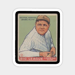 Babe Ruth 1933 Goudey (Green) Baseball Card Magnet