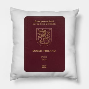 Finland Passport Pillow