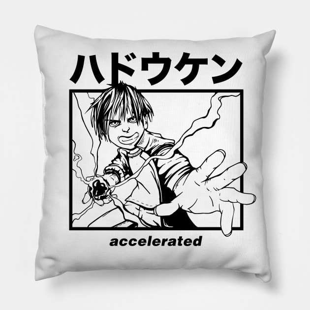 hadouken accelerated Pillow by CHAKRart