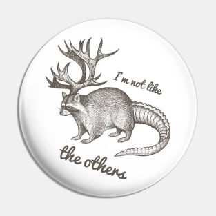 Unusual Deer Racoon Crocodile Animal Pin