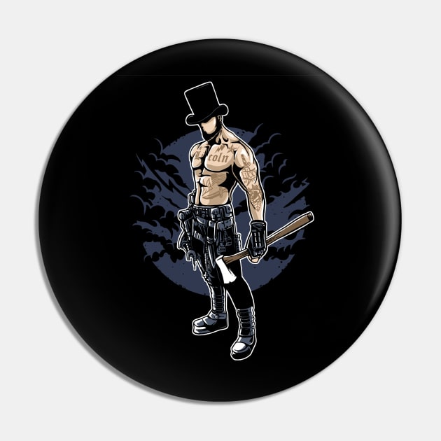 Punk Lincoln Pin by drewbacca