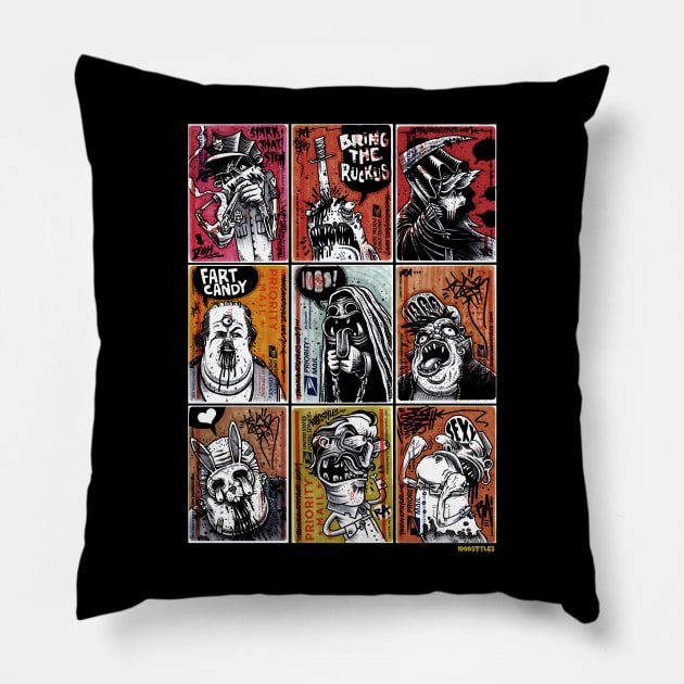 #228 Character Blast 1 Pillow by 1000STYLES