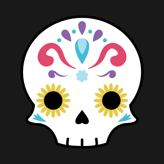 Sugar skull flower by Laura_Nagel