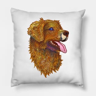 Golden Retriever Filigree Pillow