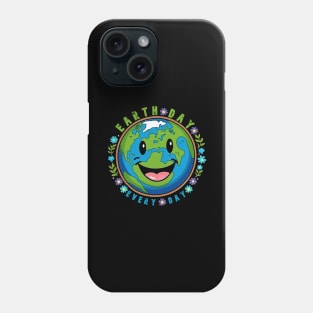 Earth Day Everyday Smile Face Hippie Planet Anniversary Phone Case
