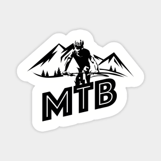 Mountain Biking Magnet