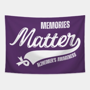 Memories Matter Wear Purple Alzheimers Awareness Gifts Tapestry