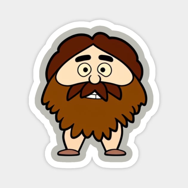 Cave Man Magnet by AlienMirror