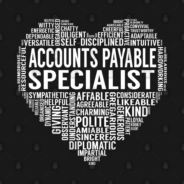 Accounts Payable Specialist Heart by LotusTee