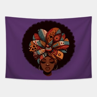 Afrocentric Woman With Afro Hair T-Shirt Tapestry