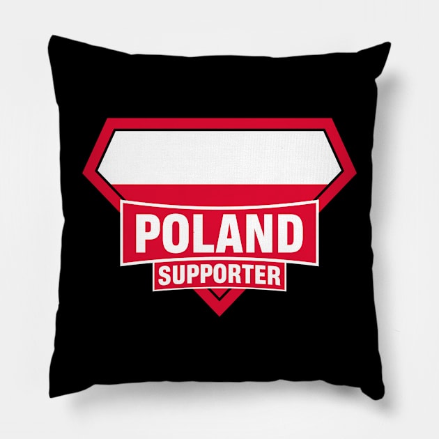 Poland Super Flag Supporter Pillow by ASUPERSTORE