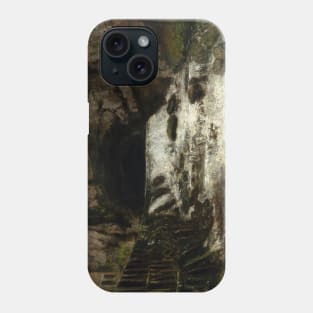 The Source of the Loue by Gustave Courbet Phone Case