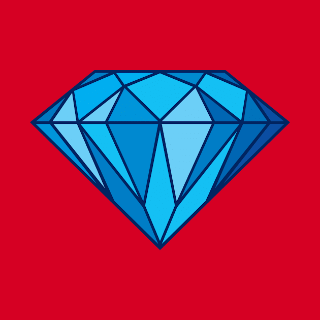 Blue Diamond Illustration by Protshirtdesign